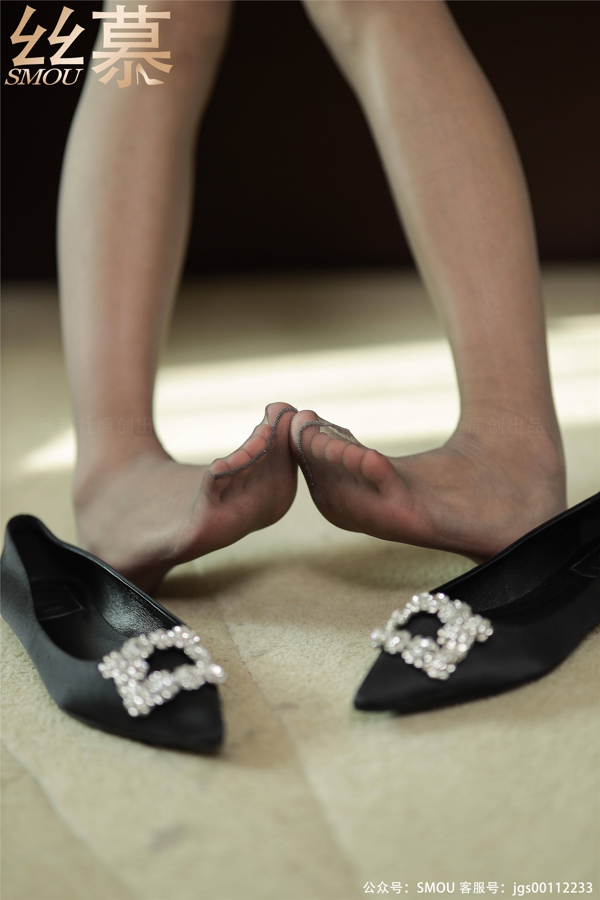 丝慕写真 SM432 天天一元 模特：米朵《灰色超薄连裤袜》